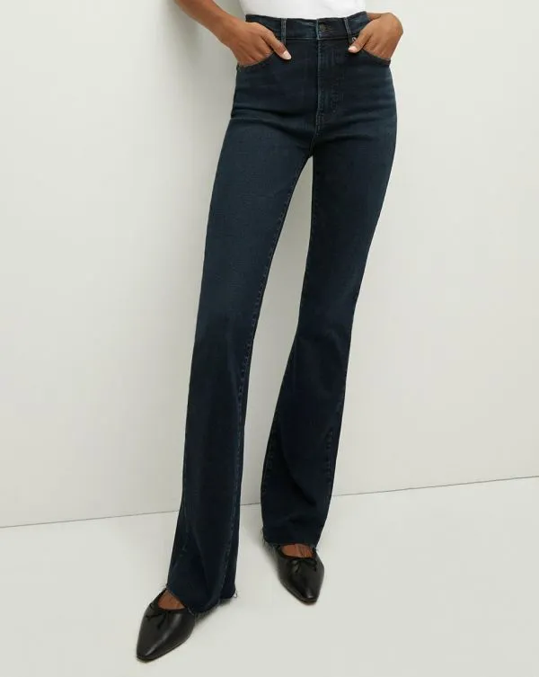 Cameron Raw Hem Bootcut Jean Dark Ink Women Veronica Beard Jeans Cameron Raw Hem Bootcut Jean Dark Ink Women Veronica Beard Jeans