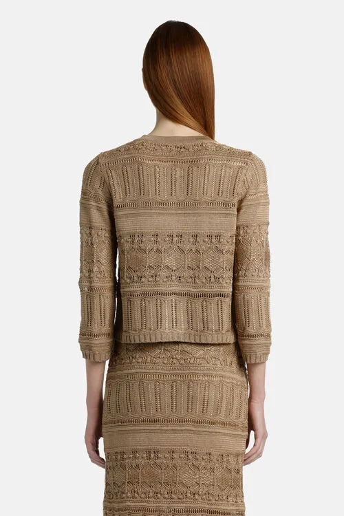 Cardigan Luisa Spagnoli Women Canaletta Canaletta Camel Cardigan Luisa Spagnoli Women Canaletta Canaletta Camel