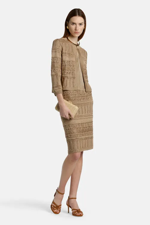 Cardigan Luisa Spagnoli Women Canaletta Canaletta Camel Cardigan Luisa Spagnoli Women Canaletta Canaletta Camel