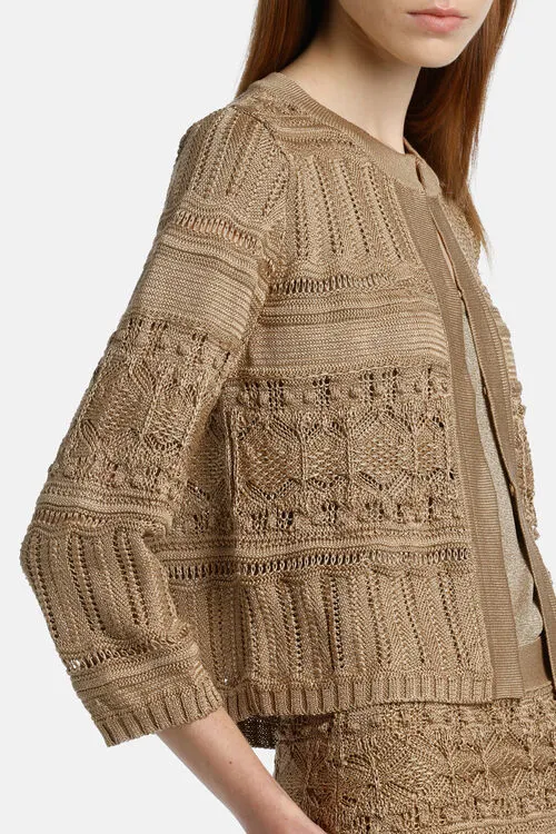 Cardigan Luisa Spagnoli Women Canaletta Canaletta Camel Cardigan Luisa Spagnoli Women Canaletta Canaletta Camel