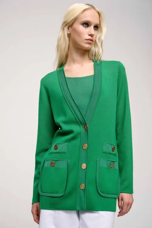 Cardigan Martin Martin BlueBlue 8211 Luisa Spagnoli Women