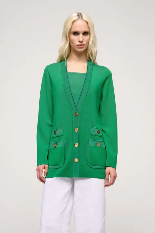 Cardigan Martin Martin BlueBlue 8211 Luisa Spagnoli Women Cardigan Martin Martin BlueBlue 8211 Luisa Spagnoli Women