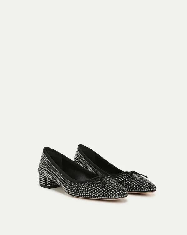 Cecile Rhinestone Ballet Pump Black Rhinestone Women Veronica Beard Shoes Cecile Rhinestone Ballet Pump Black Rhinestone Women Veronica Beard Shoes