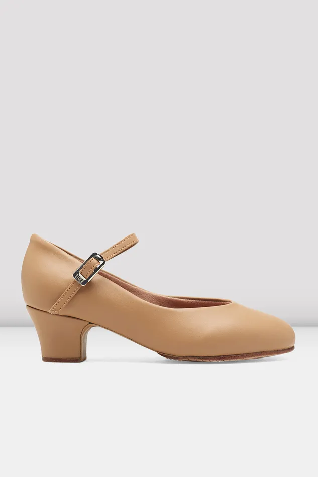 Character Bloch Adult Ladies BroadwayLo Character Shoes Tan Synthetic Leather