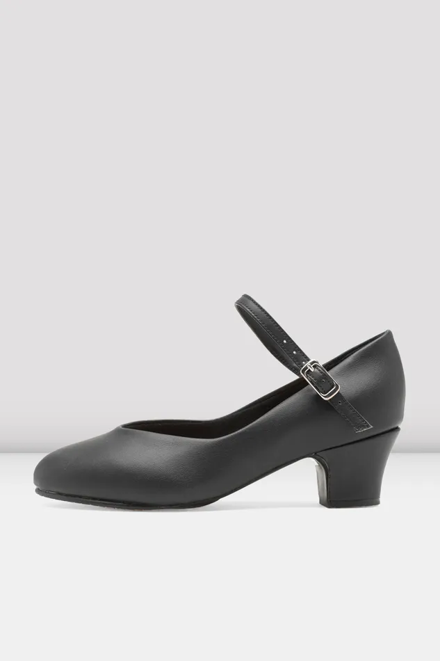 Character Ladies Diva Character Shoes Black Synthetic Leather Bloch Adult