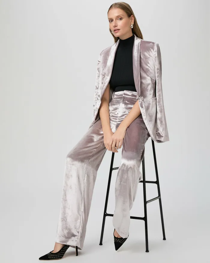 Chateau Pant 8211 Pewter Velvet Women Pants PAIGE