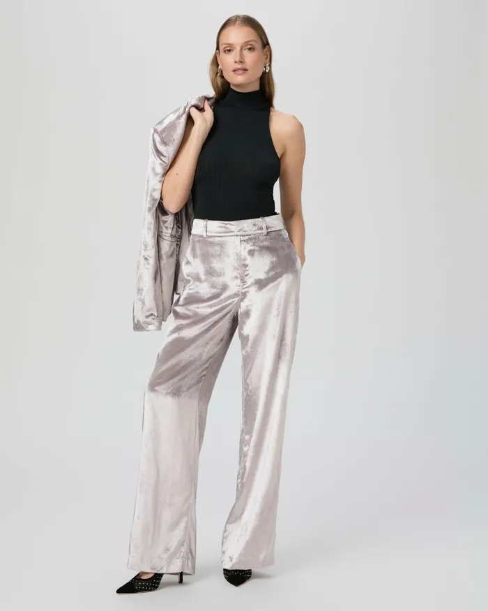 Chateau Pant 8211 Pewter Velvet Women Pants PAIGE