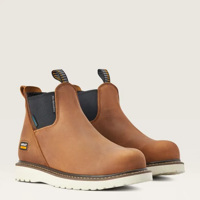 Chelsea Boots Women Ariat Rebar Wedge Chelsea Waterproof Composite Toe Work Boot Aged Honey Chelsea Boots Women Ariat Rebar Wedge Chelsea Waterproof Composite Toe Work Boot Aged Honey