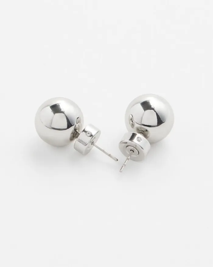 Chico039s Everyday Jewelry Silver Tone Stud Earrings Silver 8211 Shoes and Accessories
