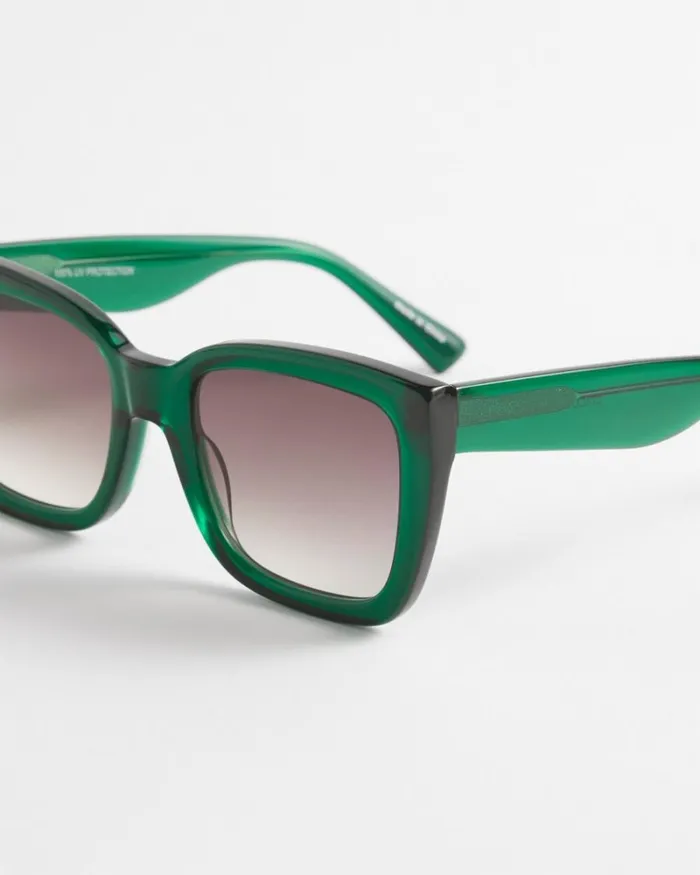 Chico039s Eyewear Green Square Sunglasses Green 8211 Shoes and Accessories