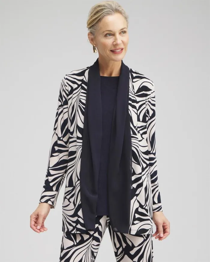 Chico039s Jackets and Coats Travelers Chiffon Trim Jacket Smokey Taupe 8211 Clothing Chico039s Jackets and Coats Travelers Chiffon Trim Jacket Smokey Taupe 8211 Clothing