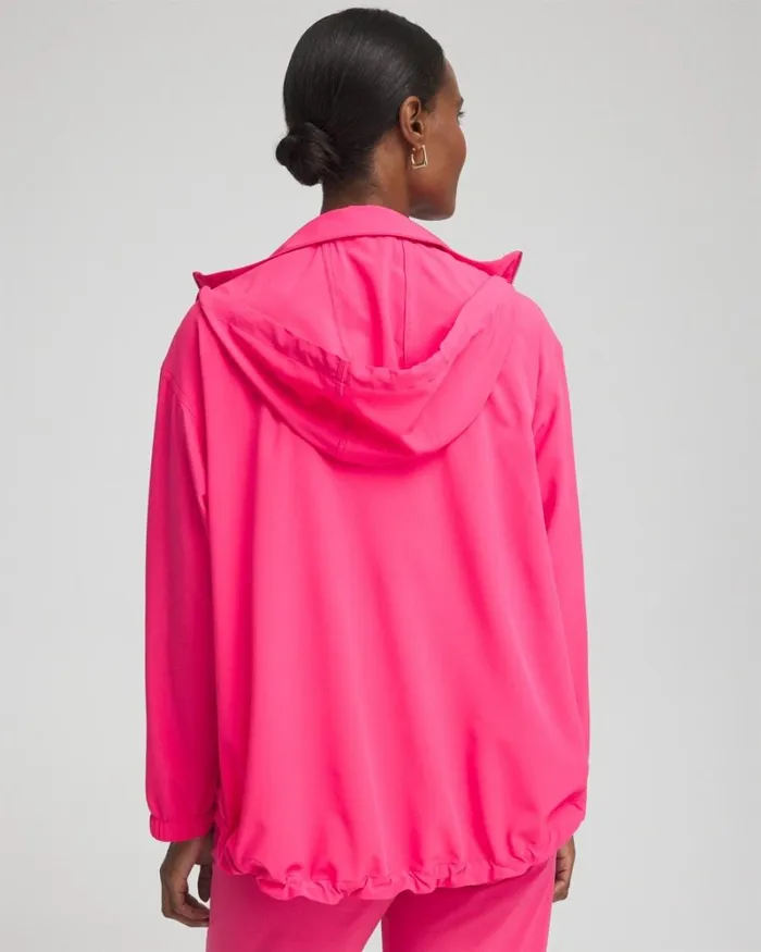 Chico039s Jackets and Coats Zenergy UPF Neema Bungee Hem Jacket Pink Bromeliad 8211 Clothing Chico039s Jackets and Coats Zenergy UPF Neema Bungee Hem Jacket Pink Bromeliad 8211 Clothing