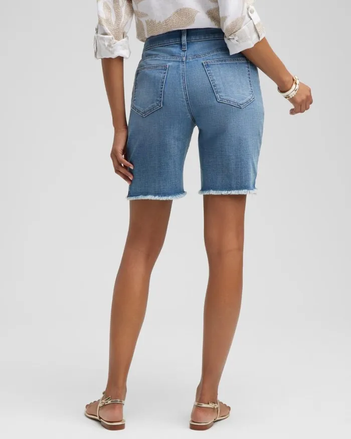 Chico039s Jeans and Denim Girlfriend 7034 Fray Hem Shorts Clyde Road Indigo 8211 Clothing Chico039s Jeans and Denim Girlfriend 7034 Fray Hem Shorts Clyde Road Indigo 8211 Clothing