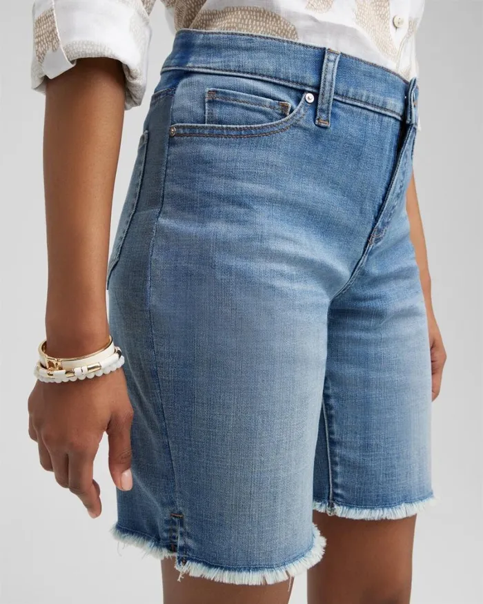 Chico039s Jeans and Denim Girlfriend 7034 Fray Hem Shorts Clyde Road Indigo 8211 Clothing Chico039s Jeans and Denim Girlfriend 7034 Fray Hem Shorts Clyde Road Indigo 8211 Clothing