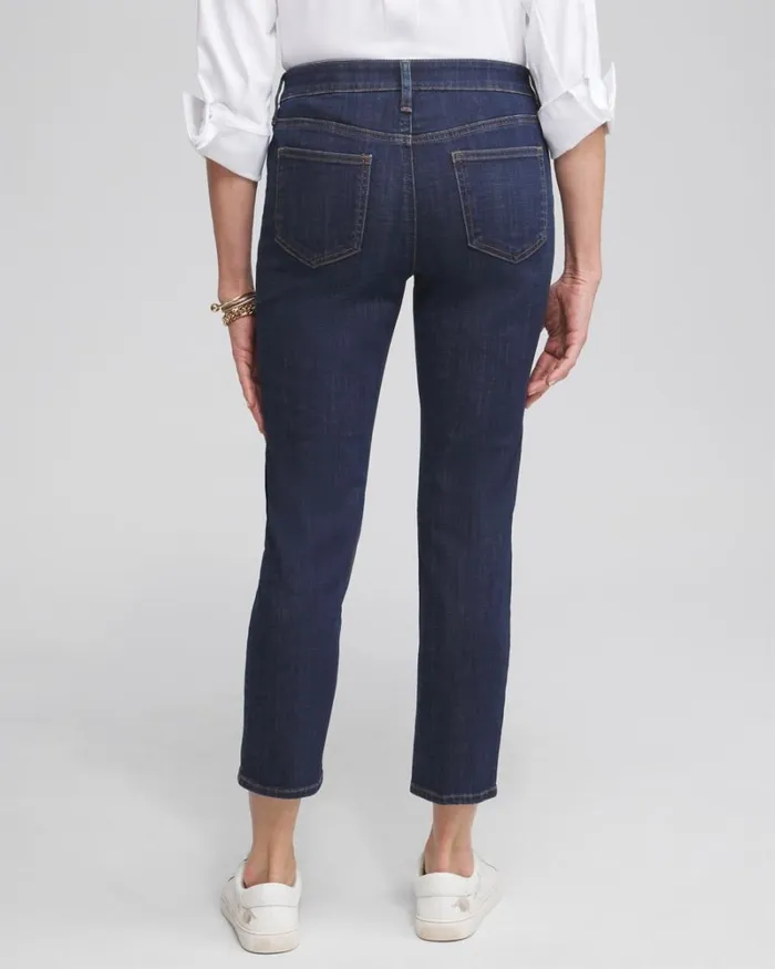 Chico039s Jeans and Denim Girlfriend Cropped Jeans Rainier Indigo 8211 Clothing Chico039s Jeans and Denim Girlfriend Cropped Jeans Rainier Indigo 8211 Clothing