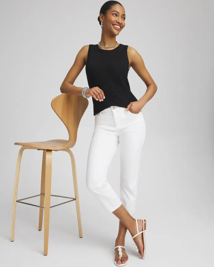 Chico039s Jeans and Denim No Stain Girlfriend Cropped Jeans Alabaster 8211 Clothing Chico039s Jeans and Denim No Stain Girlfriend Cropped Jeans Alabaster 8211 Clothing