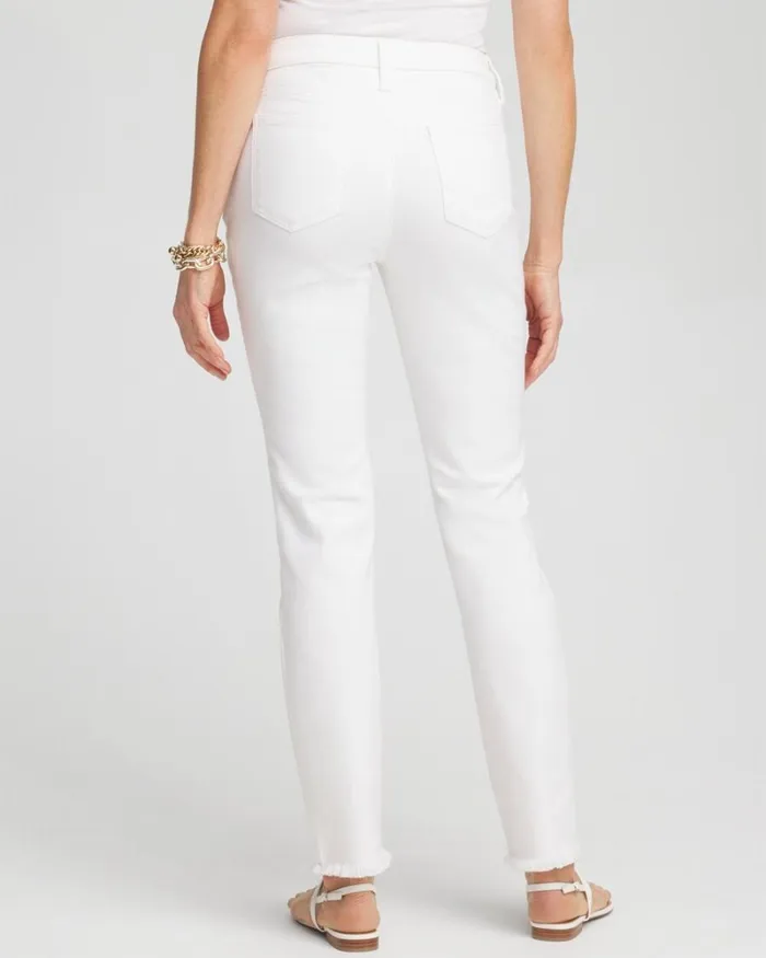 Chico039s Jeans and Denim No Stain Girlfriend Fray Hem Ankle Jeans Alabaster 8211 Clothing Chico039s Jeans and Denim No Stain Girlfriend Fray Hem Ankle Jeans Alabaster 8211 Clothing