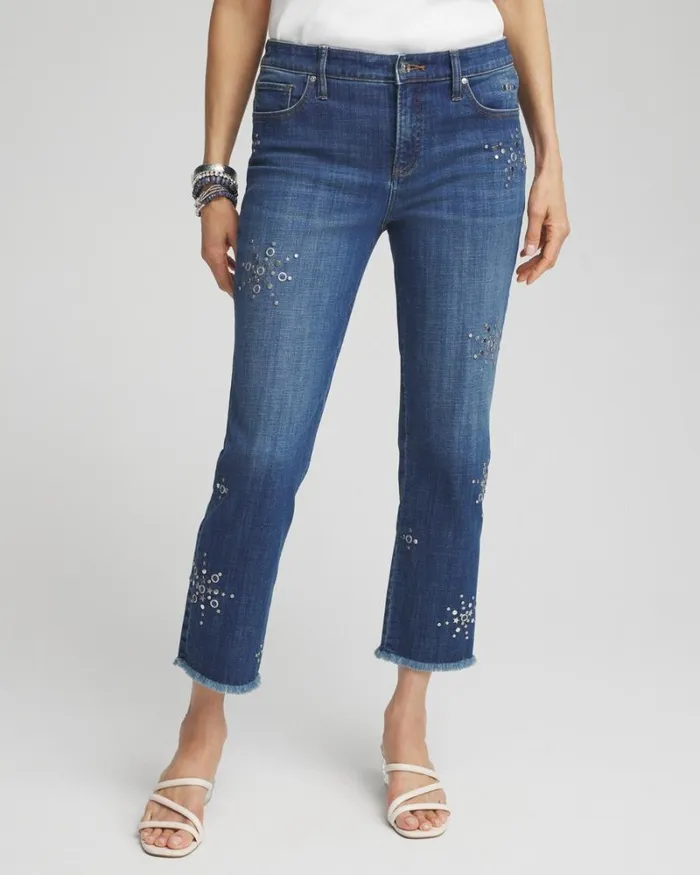 Chico039s Matching Sets Girlfriend Americana Fireworks Cropped Jeans Katina Indigo 8211 Clothing Chico039s Matching Sets Girlfriend Americana Fireworks Cropped Jeans Katina Indigo 8211 Clothing