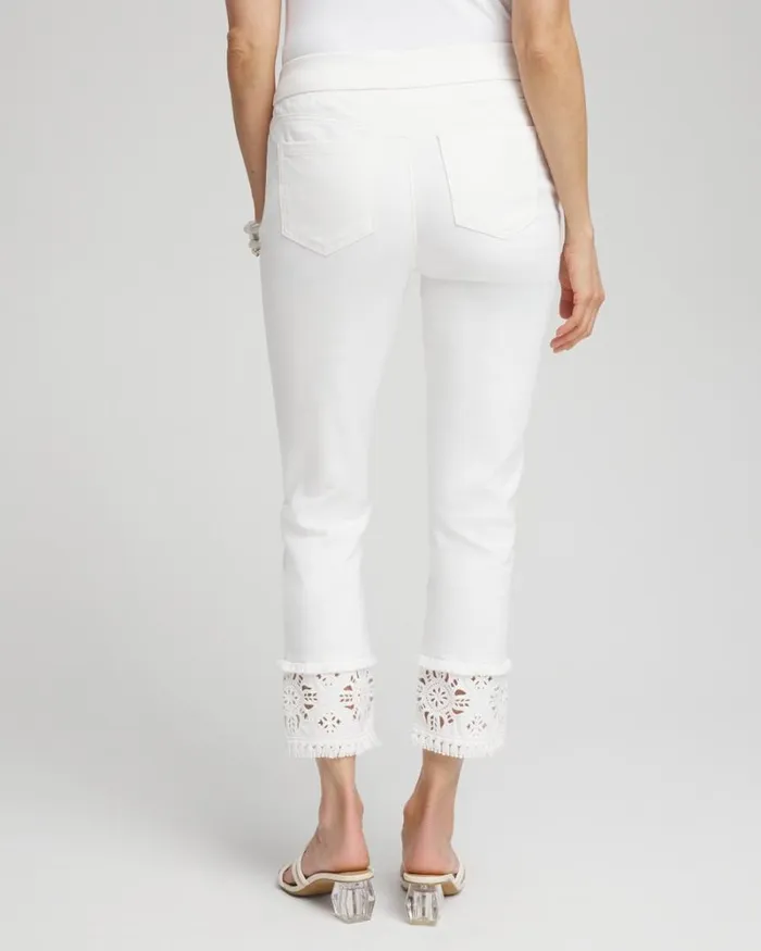Chico039s Matching Sets No Stain Embellished Pullon Cropped Jeans Alabaster 8211 Clothing Chico039s Matching Sets No Stain Embellished Pullon Cropped Jeans Alabaster 8211 Clothing