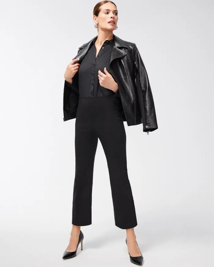 Chico039s Pants Juliet Kick Flare Pants Ink 8211 Clothing