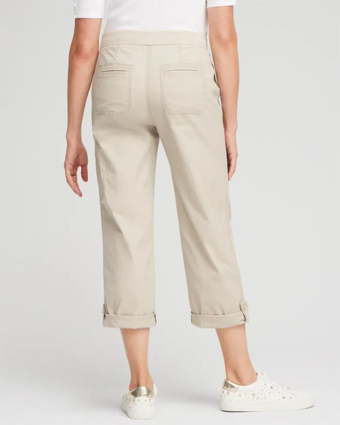 Chico039s Pants Poplin Cropped Pants Mulled Basil 8211 Clothing