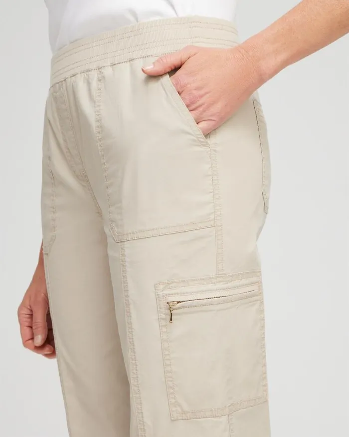 Chico039s Pants Poplin Cropped Pants Mulled Basil 8211 Clothing