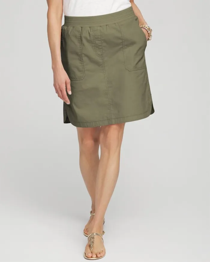 Chico039s Pants Poplin Skort Secret Meadow 8211 Clothing