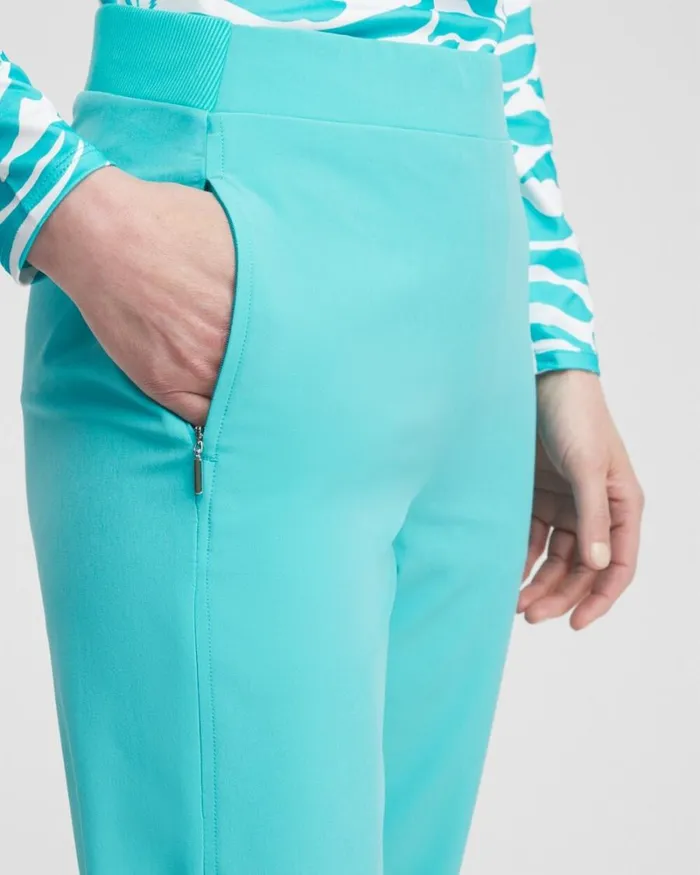Chico039s Pants Zenergy UPF Neema Bungee Crops Oceano 8211 Clothing