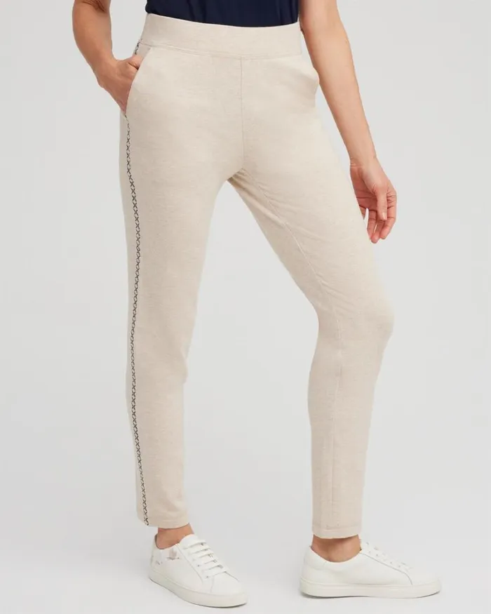 Chico039s Pants Zenergy Whipstitch Pants Natural Tan Heather 8211 Clothing