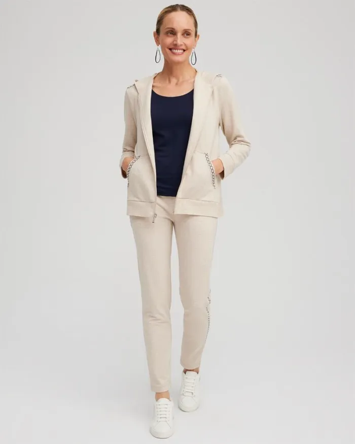 Chico039s Pants Zenergy Whipstitch Pants Natural Tan Heather 8211 Clothing