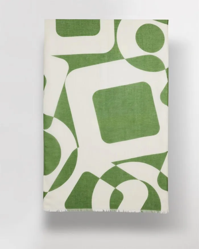 Chico039s Scarves Modern Print Oblong Scarf Green 8211 Shoes and Accessories Chico039s Scarves Modern Print Oblong Scarf Green 8211 Shoes and Accessories
