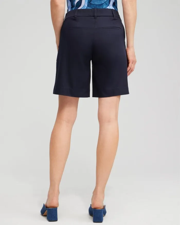 Chico039s Shorts Sailor Button Shorts Classic Navy 8211 Clothing