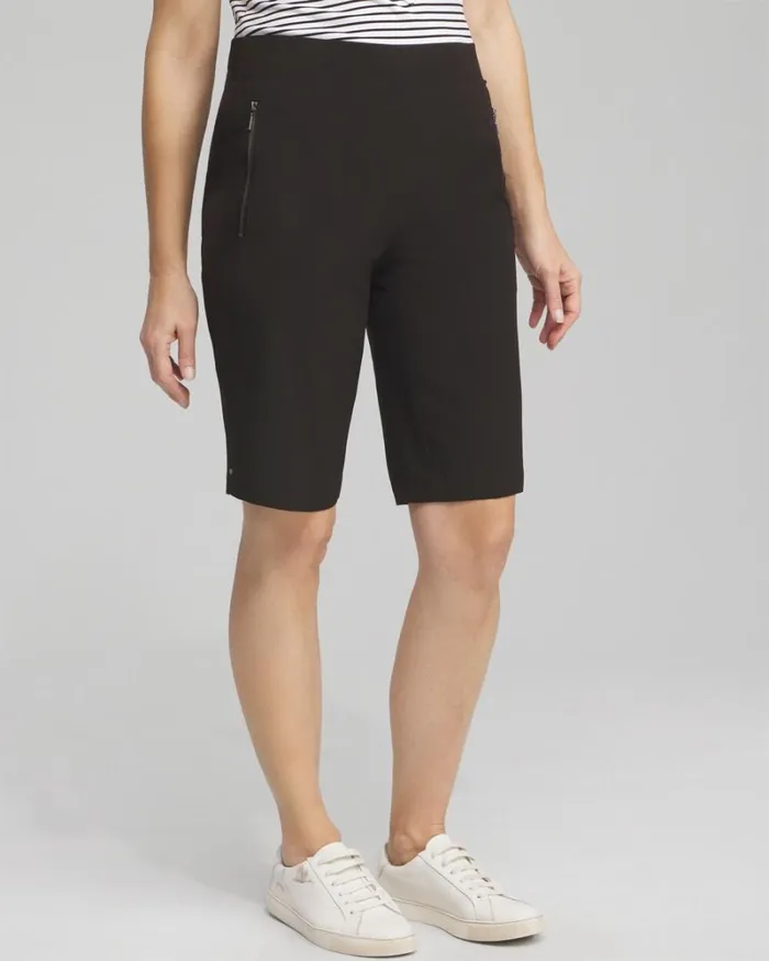 Chico039s Shorts Zenergy 10034 UPF Neema Shorts Black 8211 Clothing