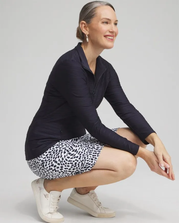 Chico039s Skirts Zenergy UPF Knit Square Dots Skort Classic Navy 8211 Clothing Chico039s Skirts Zenergy UPF Knit Square Dots Skort Classic Navy 8211 Clothing