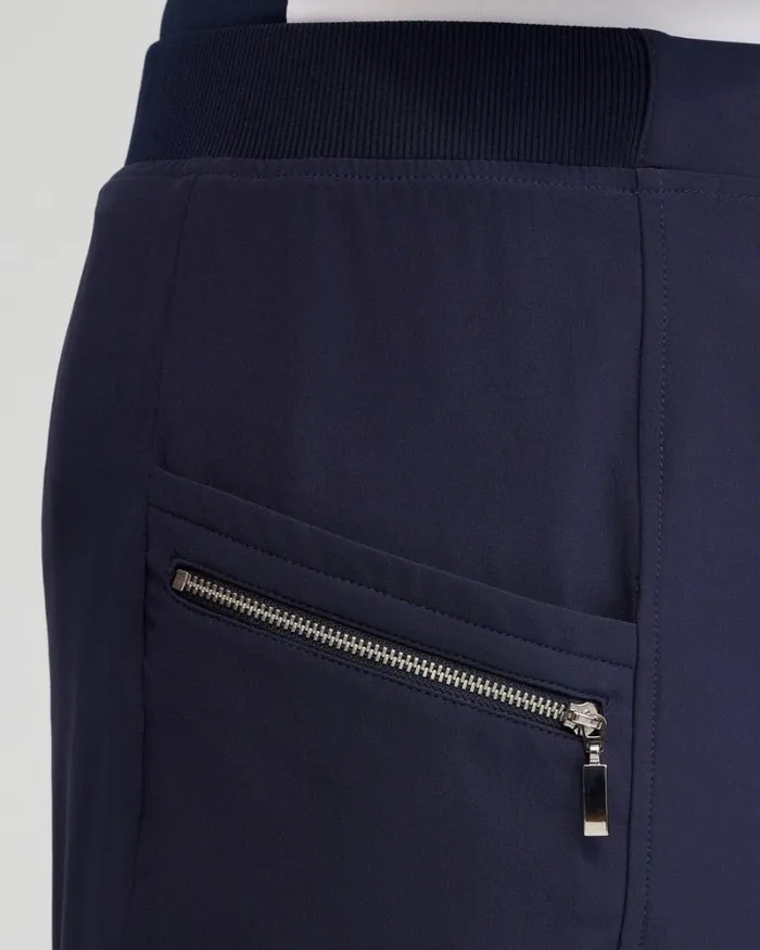 Chico039s Skirts Zenergy UPF Neema RibMix Skort Black 8211 Clothing