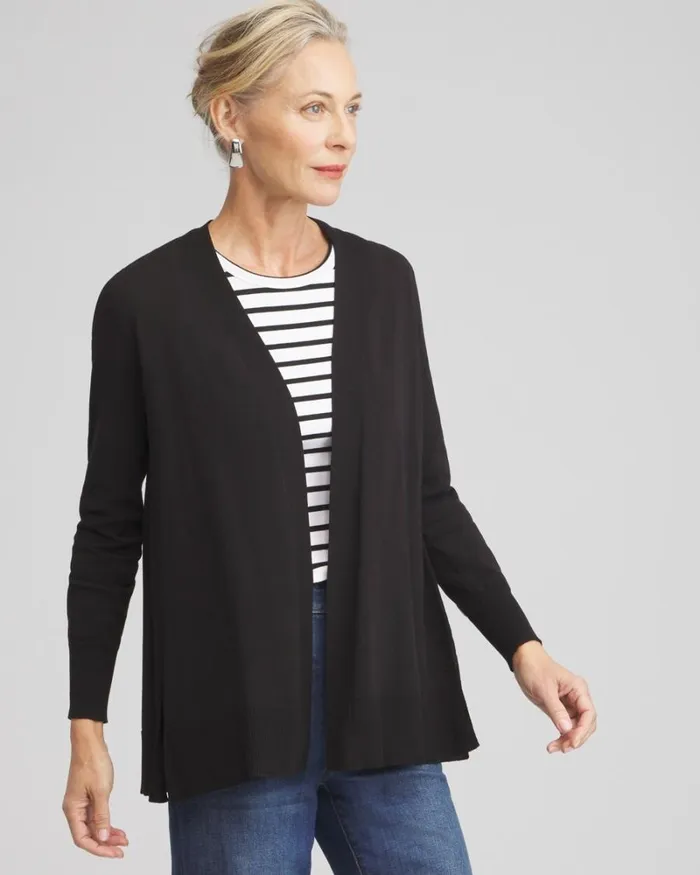 Chico039s Sweaters Summer Romance Cardigan Intense Azure 8211 Clothing