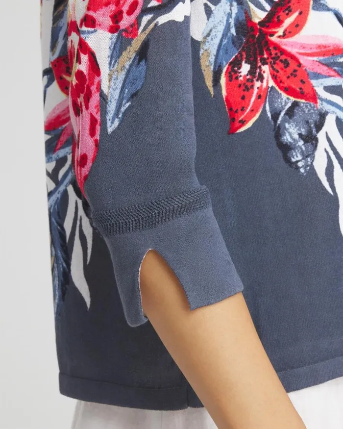 Chico039s Sweaters Summer Romance Floral Short Cardigan Soft Slate 8211 Clothing Chico039s Sweaters Summer Romance Floral Short Cardigan Soft Slate 8211 Clothing