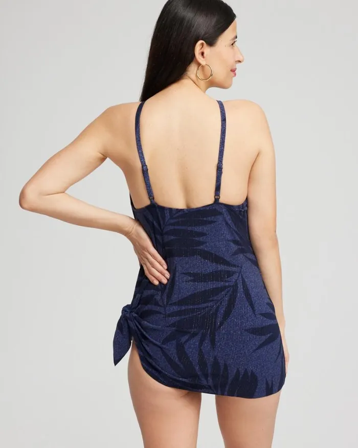 Chico039s Swim Magicsuit Kismet Parker Swim Dress Blue Multi 8211 Clothing