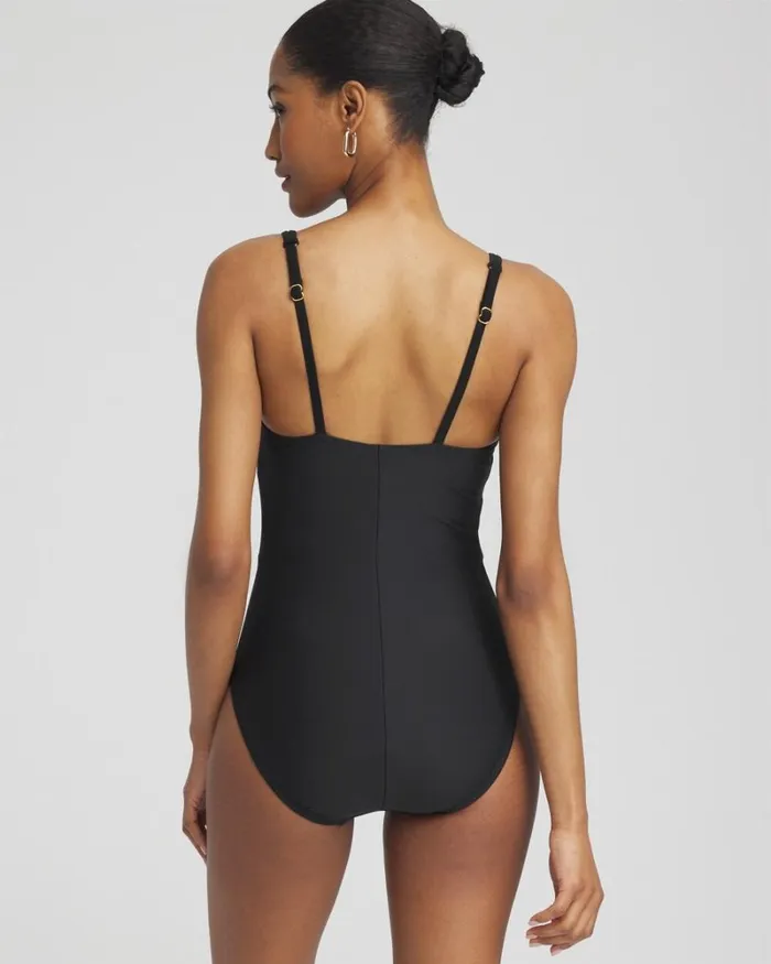 Chico039s Swim Magicsuit Obi One Saki One Piece Black 8211 Clothing