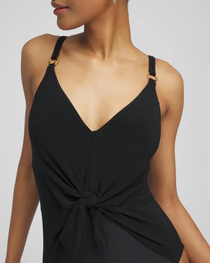 Chico039s Swim Magicsuit Obi One Saki One Piece Black 8211 Clothing