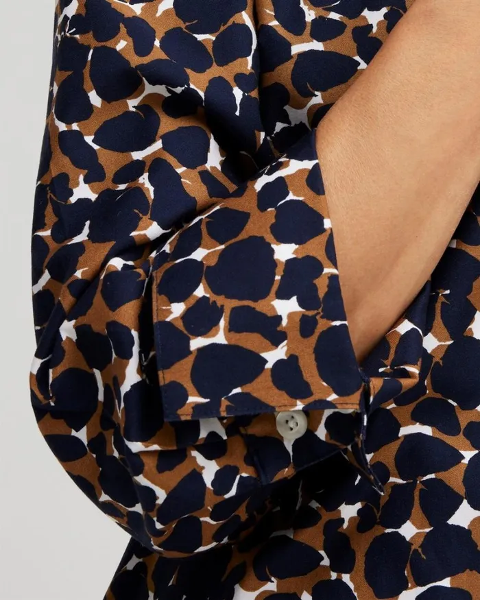 Chico039s Tops No Iron 34 Sleeve Mosaic Print Shirt Classic Navy 8211 Clothing Chico039s Tops No Iron 34 Sleeve Mosaic Print Shirt Classic Navy 8211 Clothing