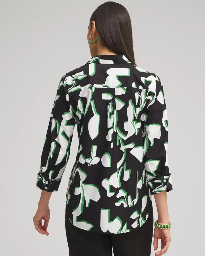 Chico039s Tops No Iron Stretch Floral 34 Sleeve Shirt Verdant Green 8211 Clothing Chico039s Tops No Iron Stretch Floral 34 Sleeve Shirt Verdant Green 8211 Clothing