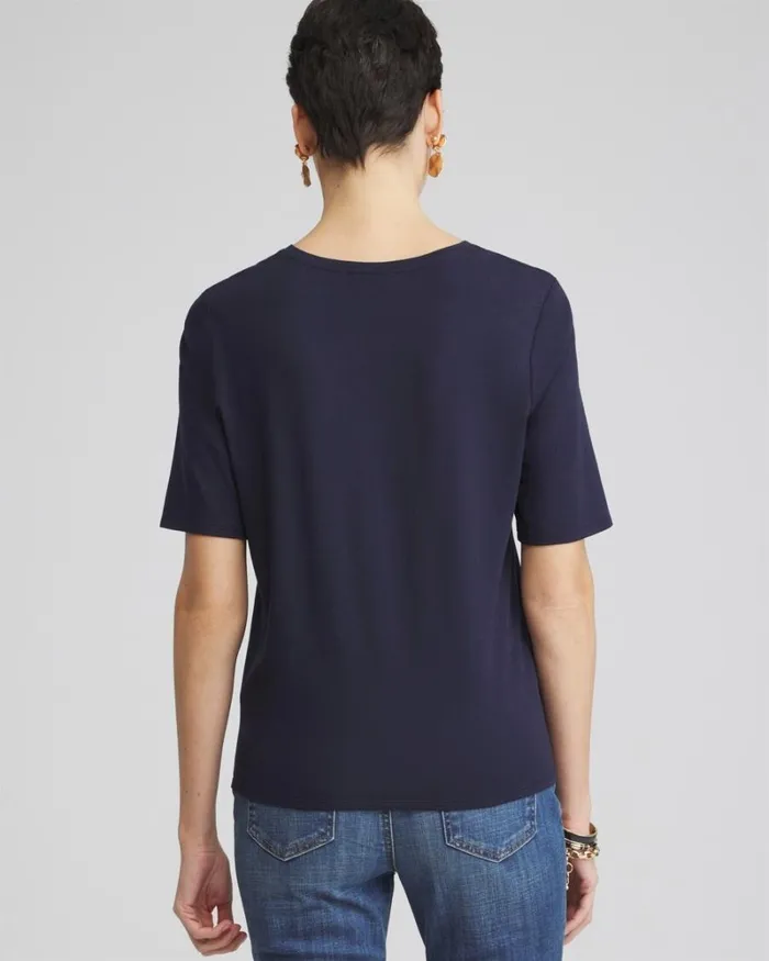 Chico039s Tops TieFront Top Magenta Rose 8211 Clothing
