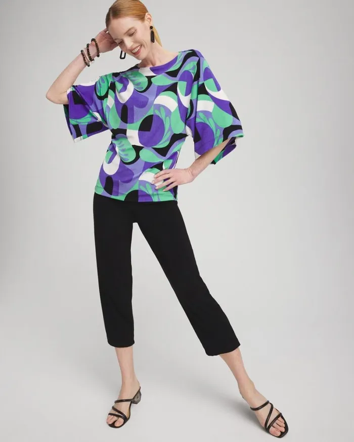 Chico039s Tops Travelers Abstract Kimono Sleeve Top Purple Nightshade 8211 Clothing Chico039s Tops Travelers Abstract Kimono Sleeve Top Purple Nightshade 8211 Clothing