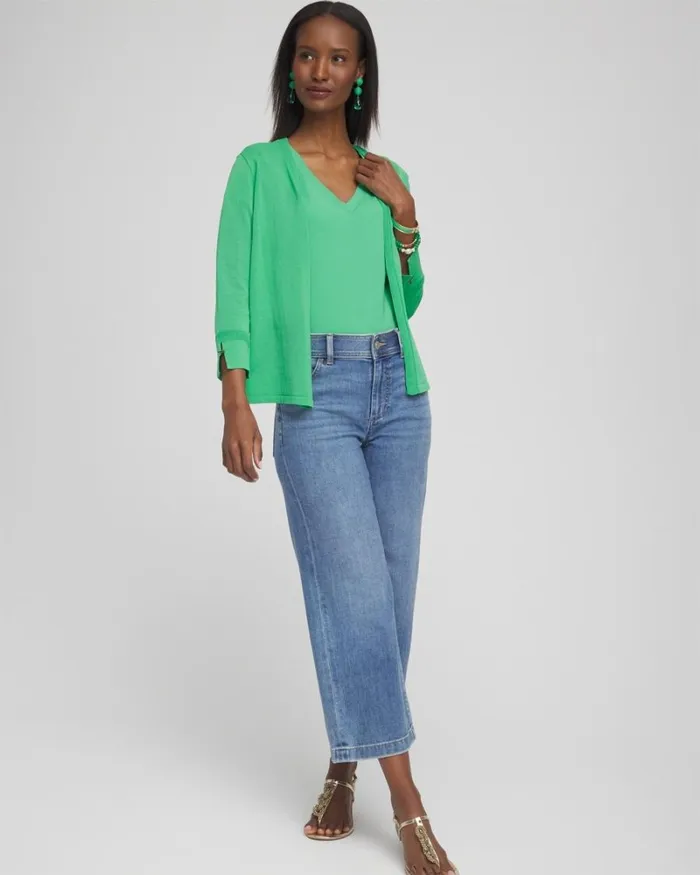 Chico039s Tops Vneck Perfect Tee Watermelon Punch 8211 Clothing