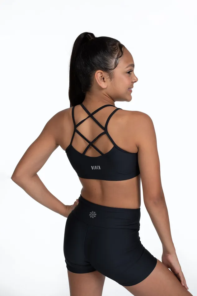 Children Bloch Bloch X Flo Active Remi XBack Bra Top Black Tops Children Bloch Bloch X Flo Active Remi XBack Bra Top Black Tops