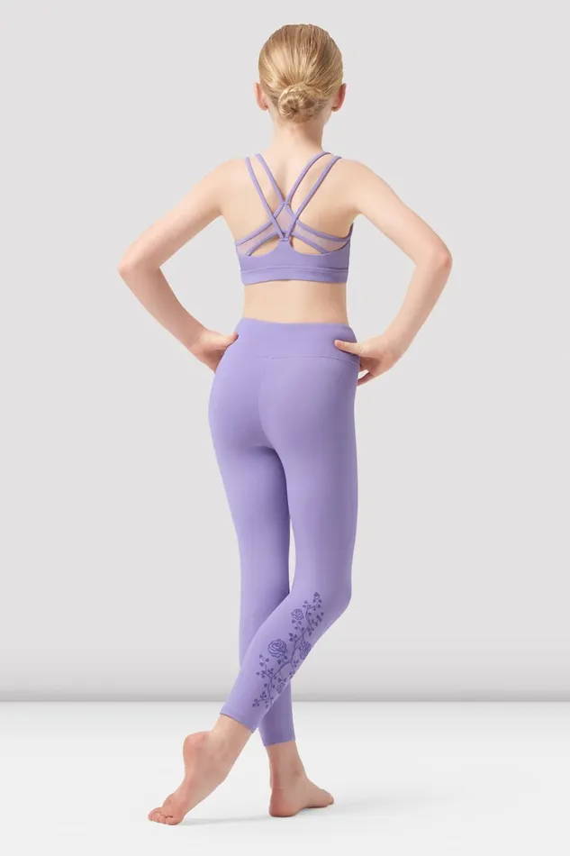 Children Bloch Girls Kaimi 78 Legging Lilac Pants and Leggings