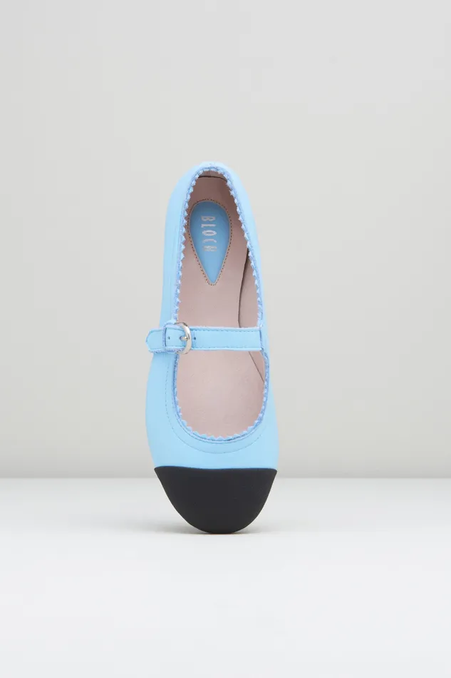 Children Girls Cassiopeia Ballet Flats Tropical Breeze Leather Ballet Flats Bloch