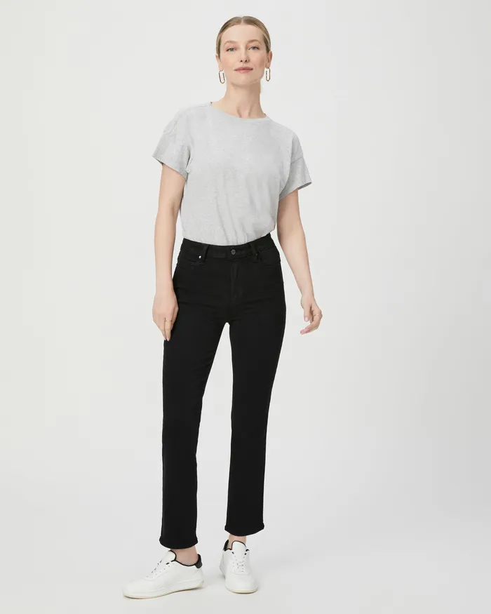 Cindy Straight Jean 8211 Black Shadow Denim PAIGE Women