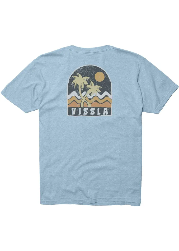 Clothing Twin Palms Boys Snow Tee IBH 8211 Ice Blue Heather Vissla Youth